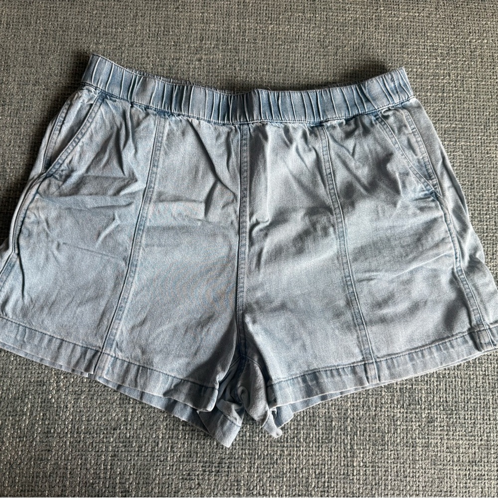 Madewell High Waist Light Denim Shorts